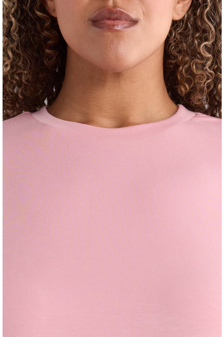 Knit Drop Shoulder T-Shirt, Alternate, color, BLUSH