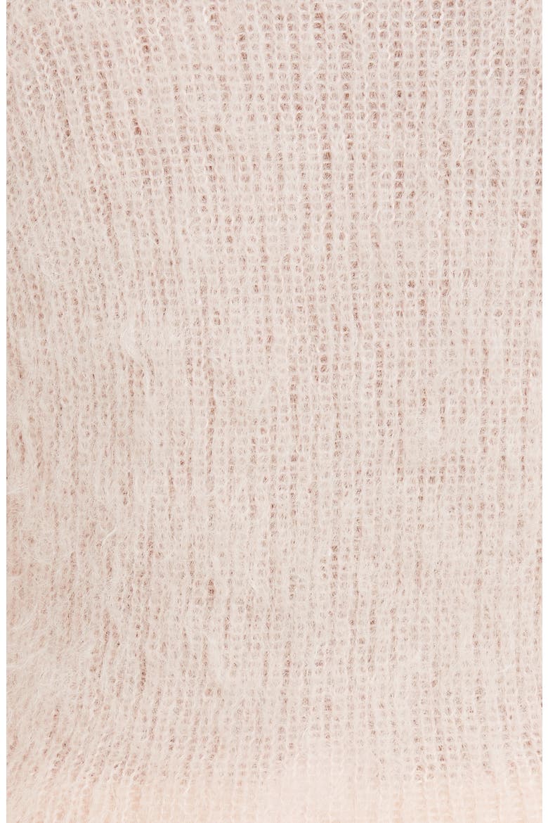 Pompom Turtleneck Cashmere Sweater, Alternate, color, ICE PINK