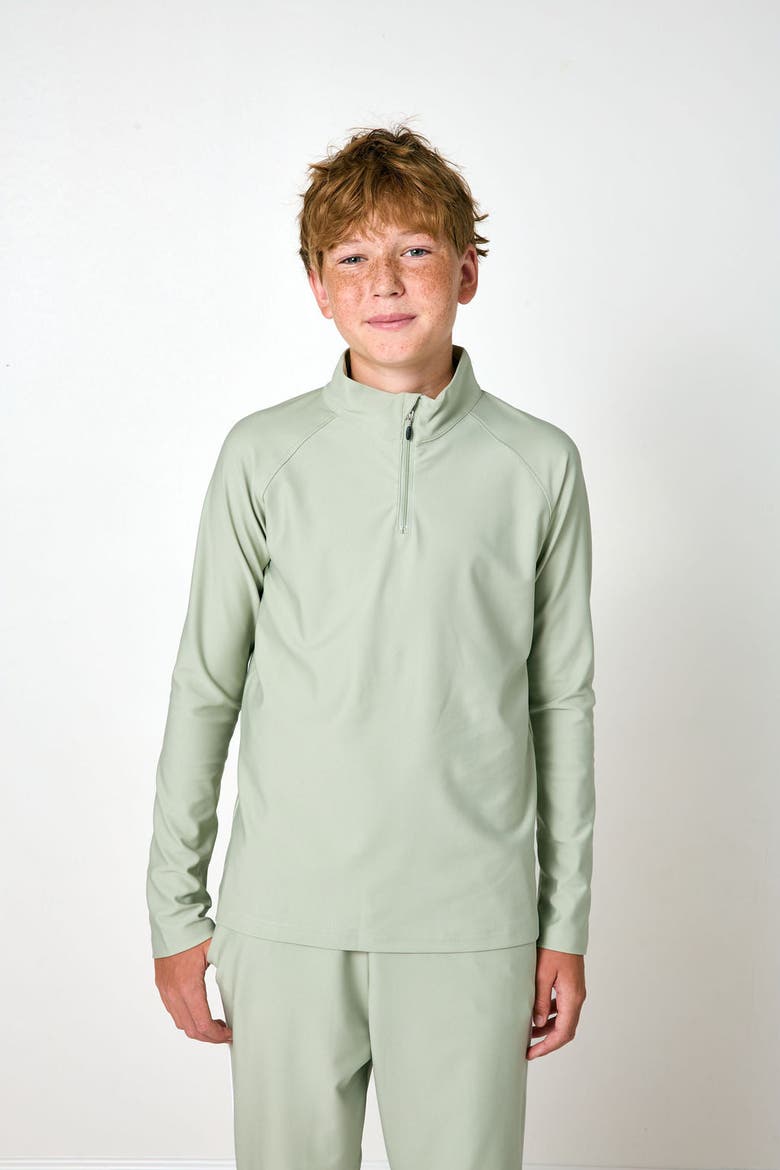Boys Warm-Up Retro Jogger Pant, Alternate, color, Sage