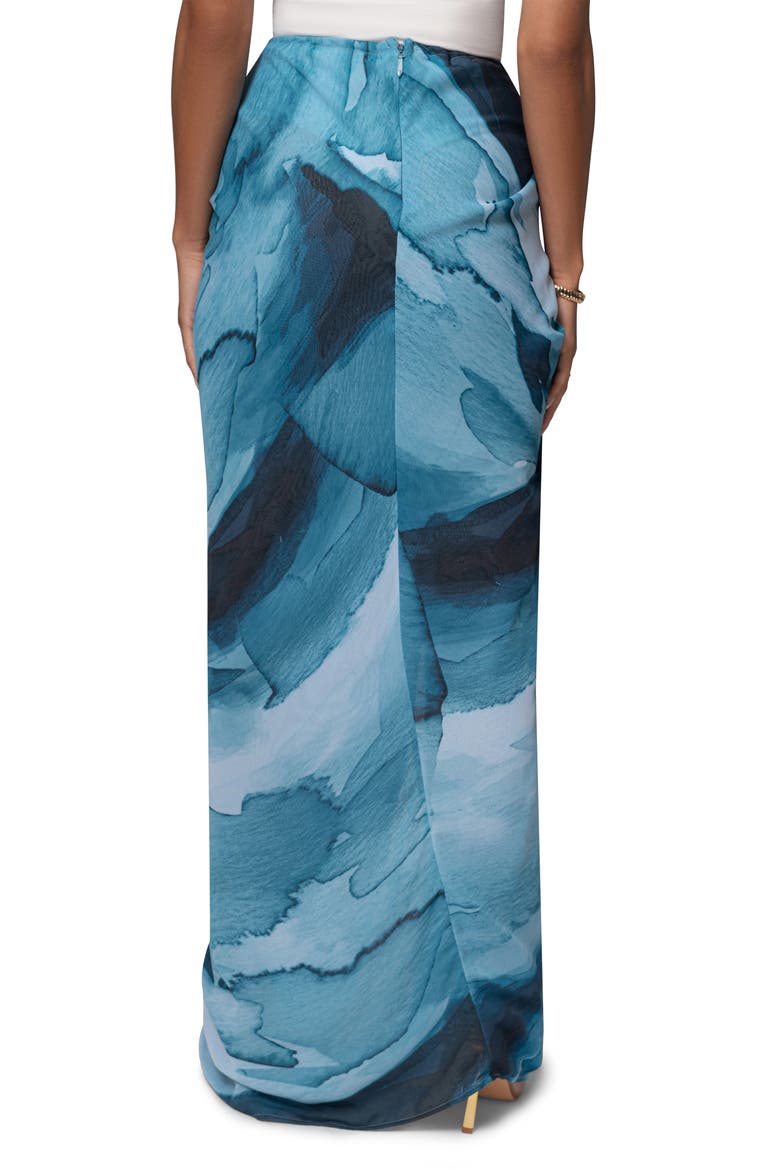 Noelia Printed Maxi Skirt, Alternate, color, BLUE