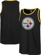 '47 Men's '47  Black Pittsburgh Steelers Premier Franklin Tank Top