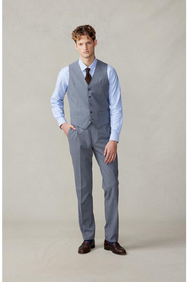 Essential Suit Vest, Alternate, color, Slate Grey - Long