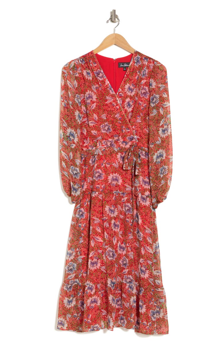Sam Edelman Country Long Sleeve Faux Wrap Dress, Alternate, color,