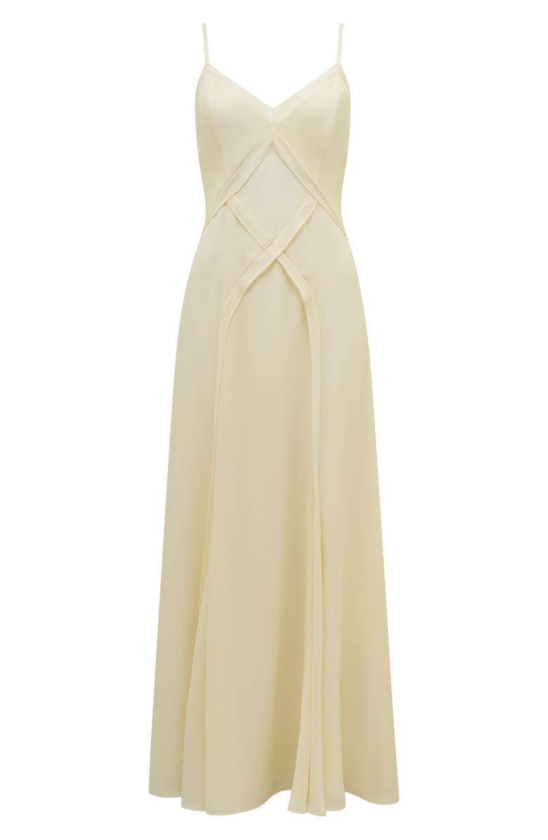 Ever New Floria Crisscross Midi Slipdress, Alternate, color, Buttercream