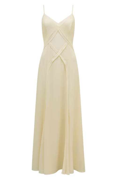 Ever New Floria Crisscross Midi Slipdress In Buttercream
