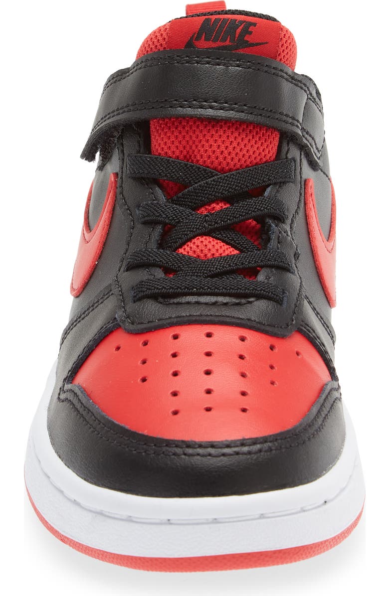 Nike Kids' Court Borough Low Recraft Sneaker, Alternate, color, Black/ University Red