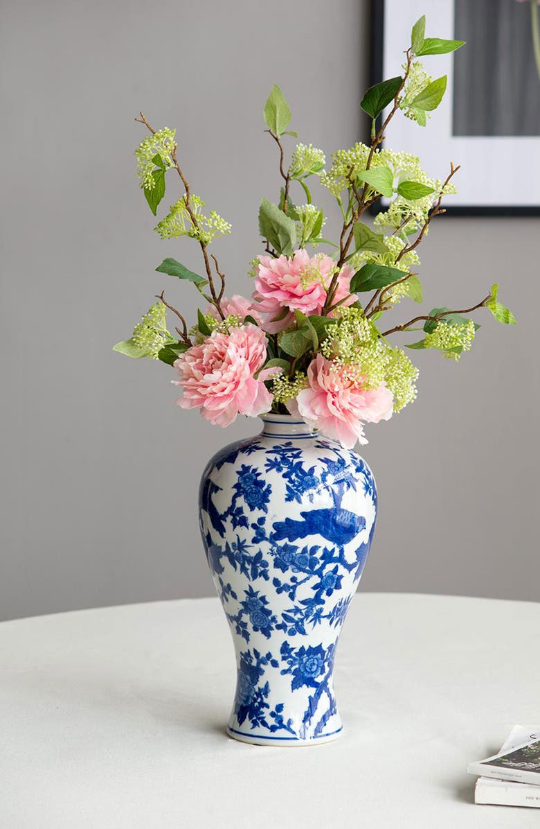 A & B Home Ren Bird Vase, Alternate, color, Blue