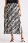 Renee C Smocked Waist Midi Skirt