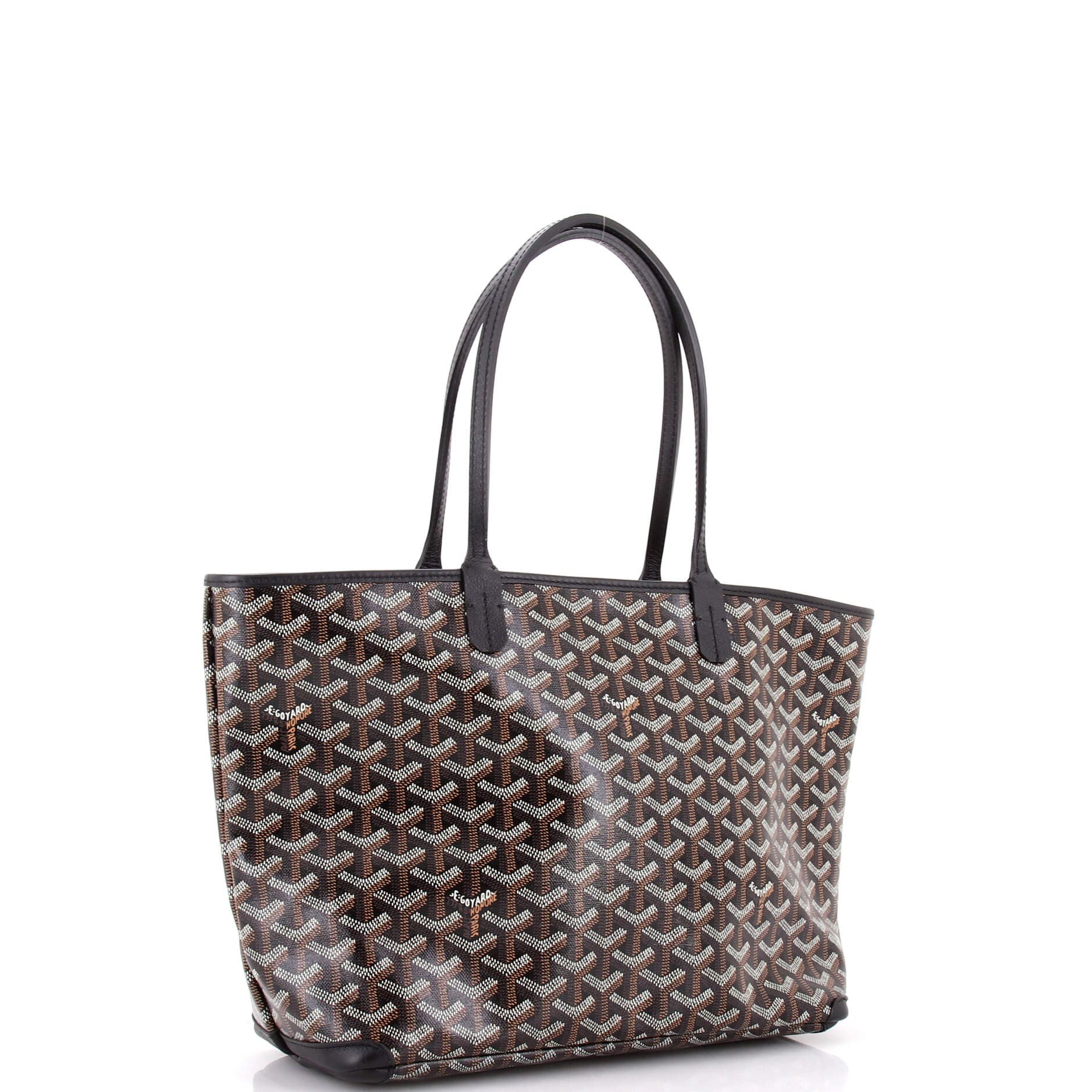 Pre-Owned Goyard Artois Tote Coated Canvas PM, Alternate, color, Black