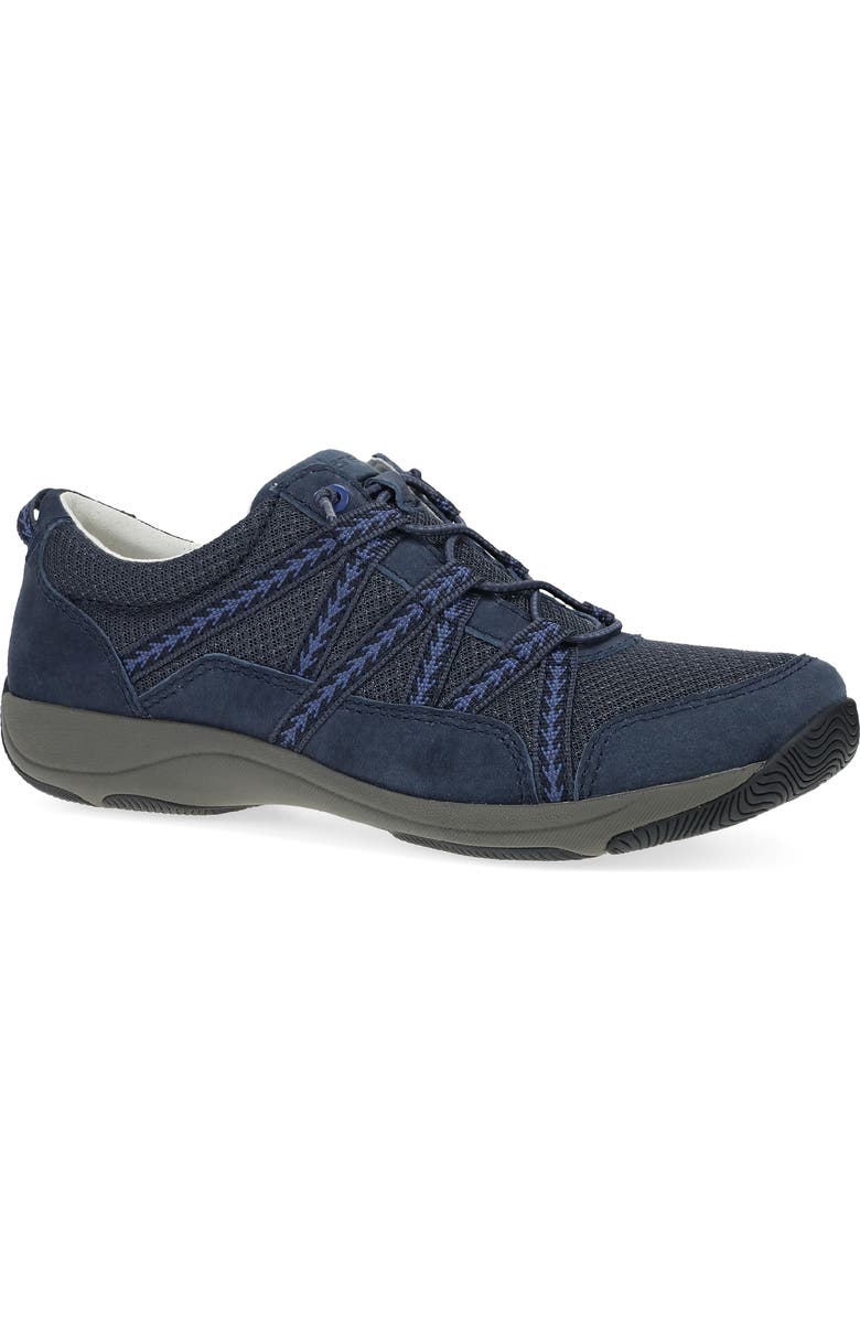 Dansko Harlyn Sneaker, Main, color, Navy Suede