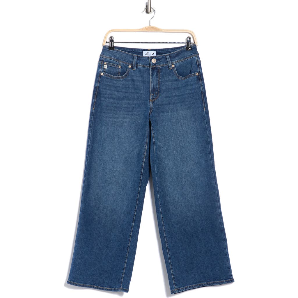 Seven7 High Waist Loose Sneaker Jeans In Blue