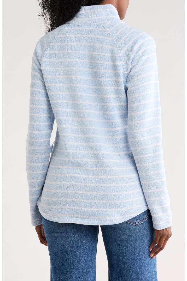 Stripe Quarter Zip Knit Insulated Jacket, Alternate, color, CASHMERE BLUE