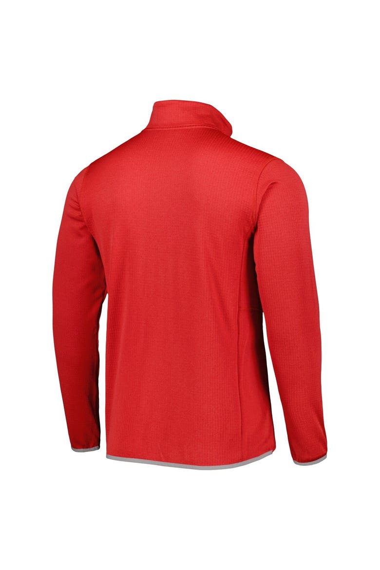 Men's Columbia Scarlet Ohio State Buckeyes Park View Omni-Wick Half-Zip Top, Alternate, color, Scarlet