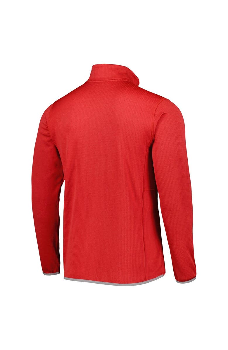 Columbia Men's Columbia Scarlet Ohio State Buckeyes Park View Omni-Wick Half-Zip Top, Alternate, color,