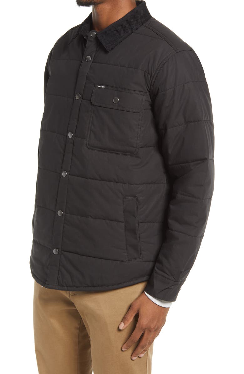 Brixton Cass Quilted Jacket, Alternate, color, Black/Black