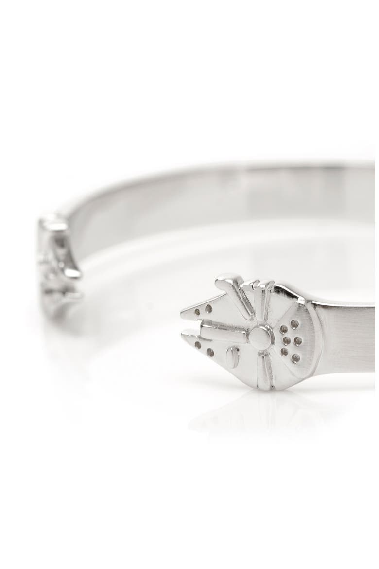 Men's Millenium Falcon Cuff Bracelet, Alternate, color, SILVER