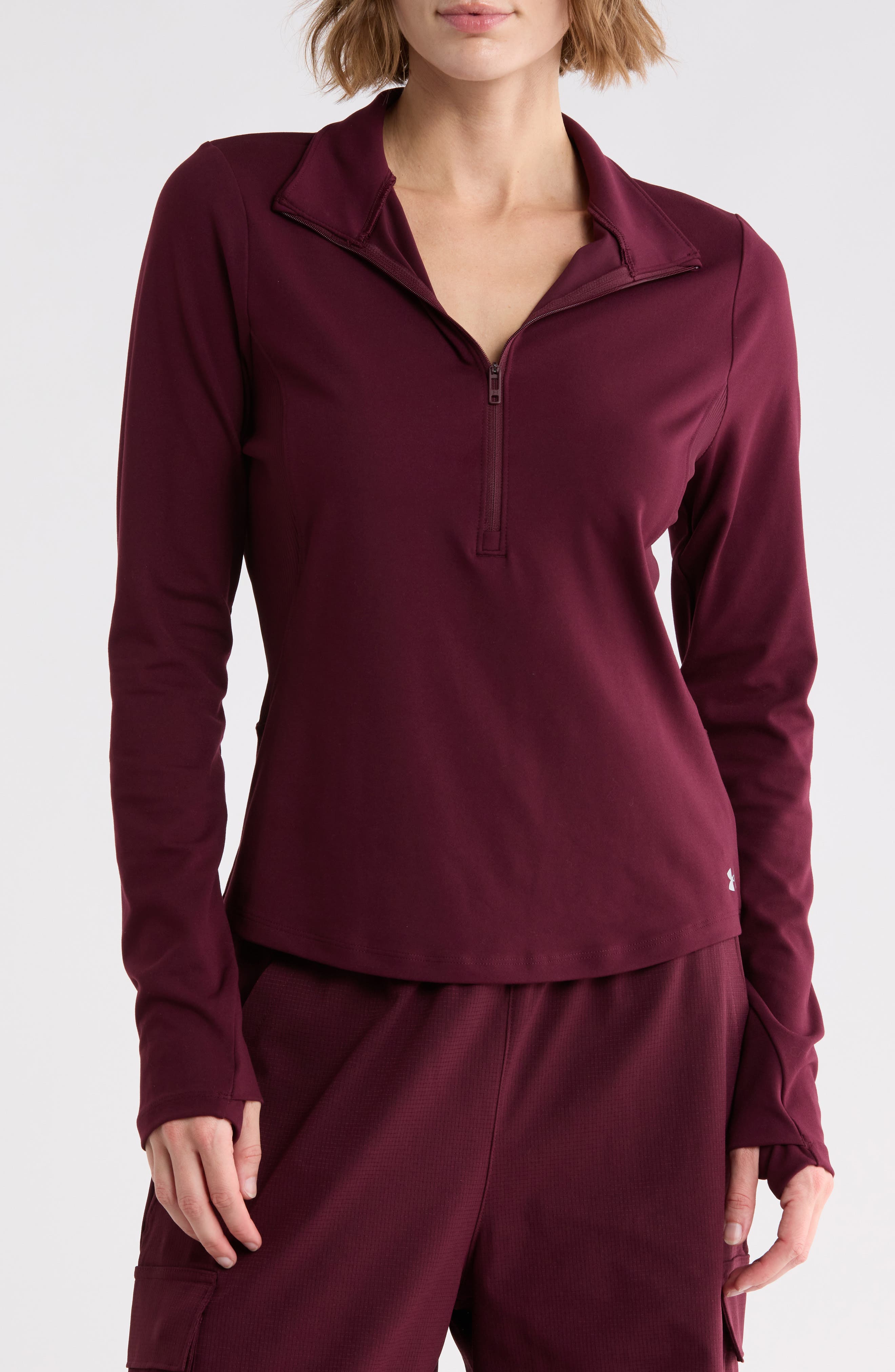 Movement Rib Panel Half Zip Pullover