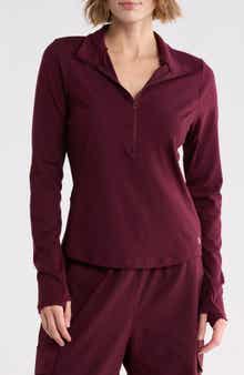 Movement Rib Panel Half Zip Pullover