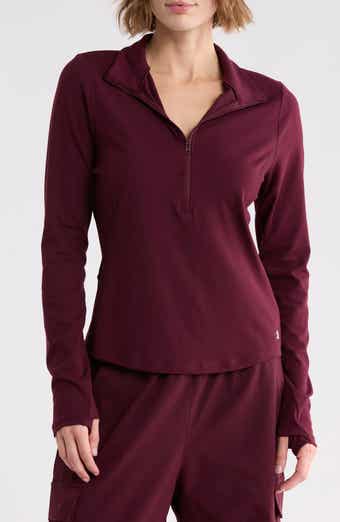 Movement Rib Panel Half Zip Pullover