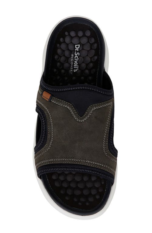 Dr. Scholl's Feel Energy Recovery Slide Sandal In Dark Navy