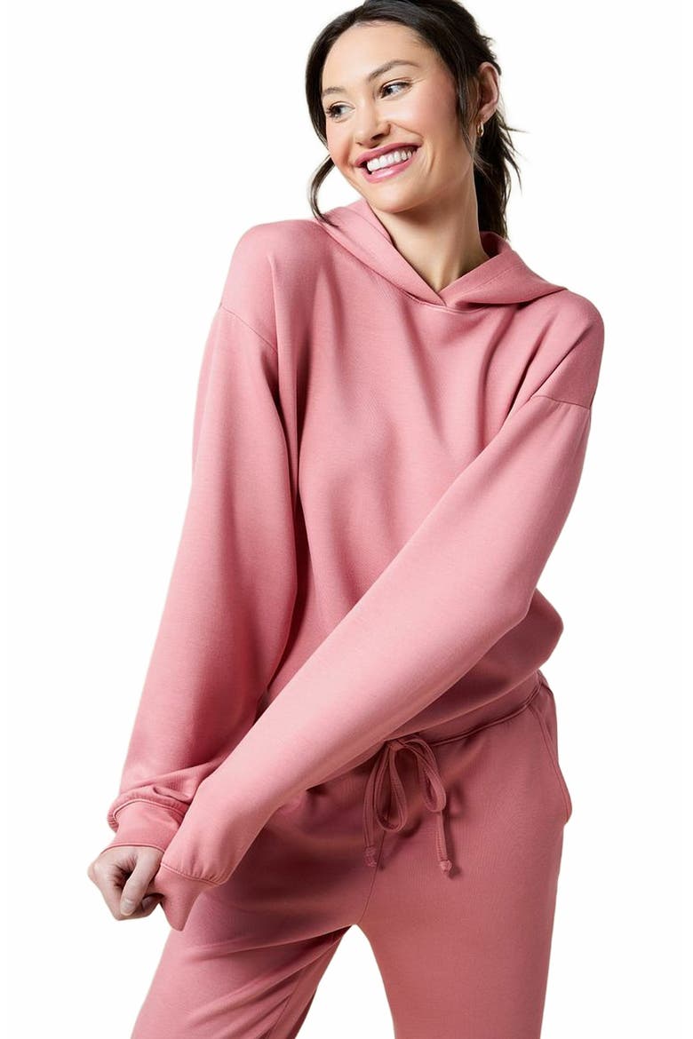 Athleisure DreamTech Oversize Hoodie Lounge Set, Alternate, color, Copper Rose
