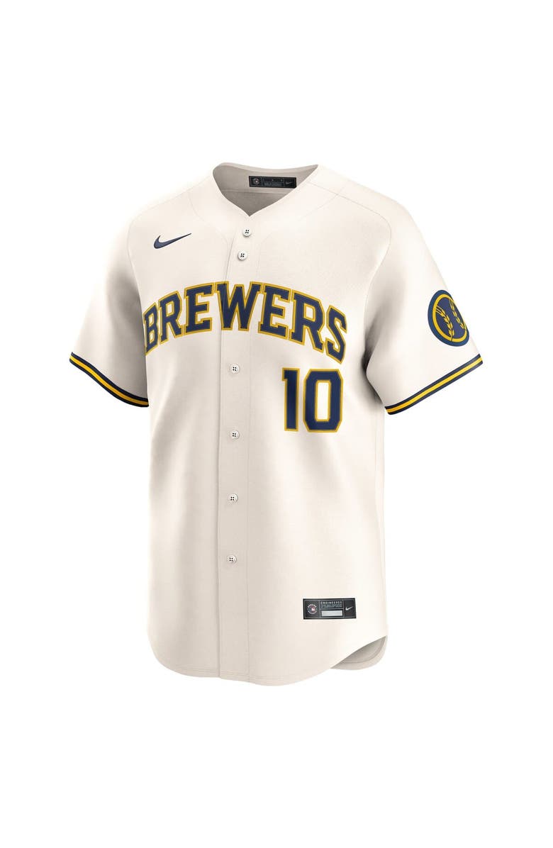 Nike Men's Nike Sal Frelick Cream Milwaukee Brewers Home Limited Player Jersey, Alternate, color, Cream