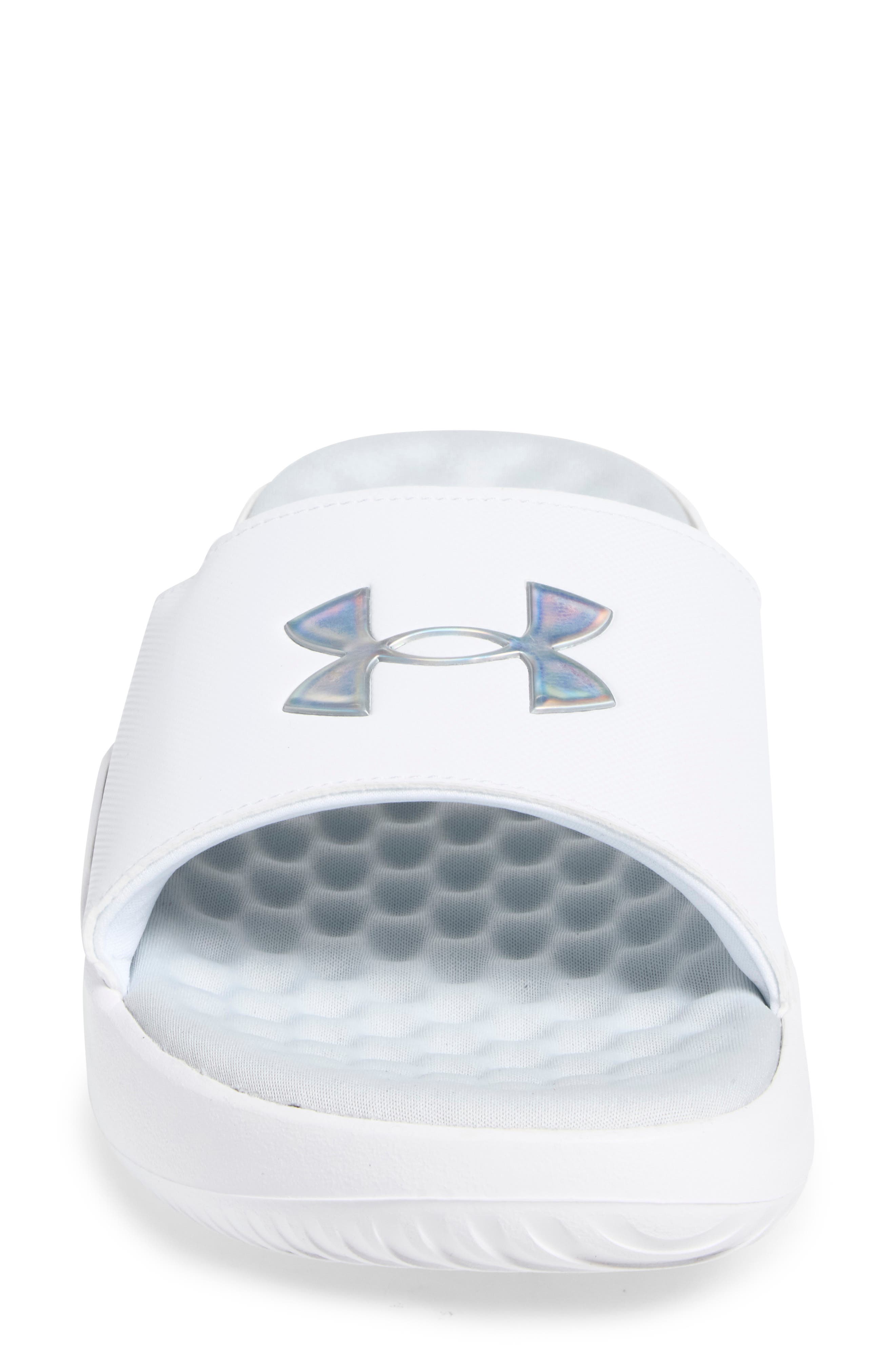 Ignite Pro 8 Slide Sandal, Alternate, color, 101 WHITE