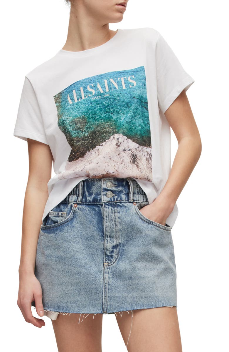 AllSaints Rioni Grace Graphic T-Shirt, Main, color, 