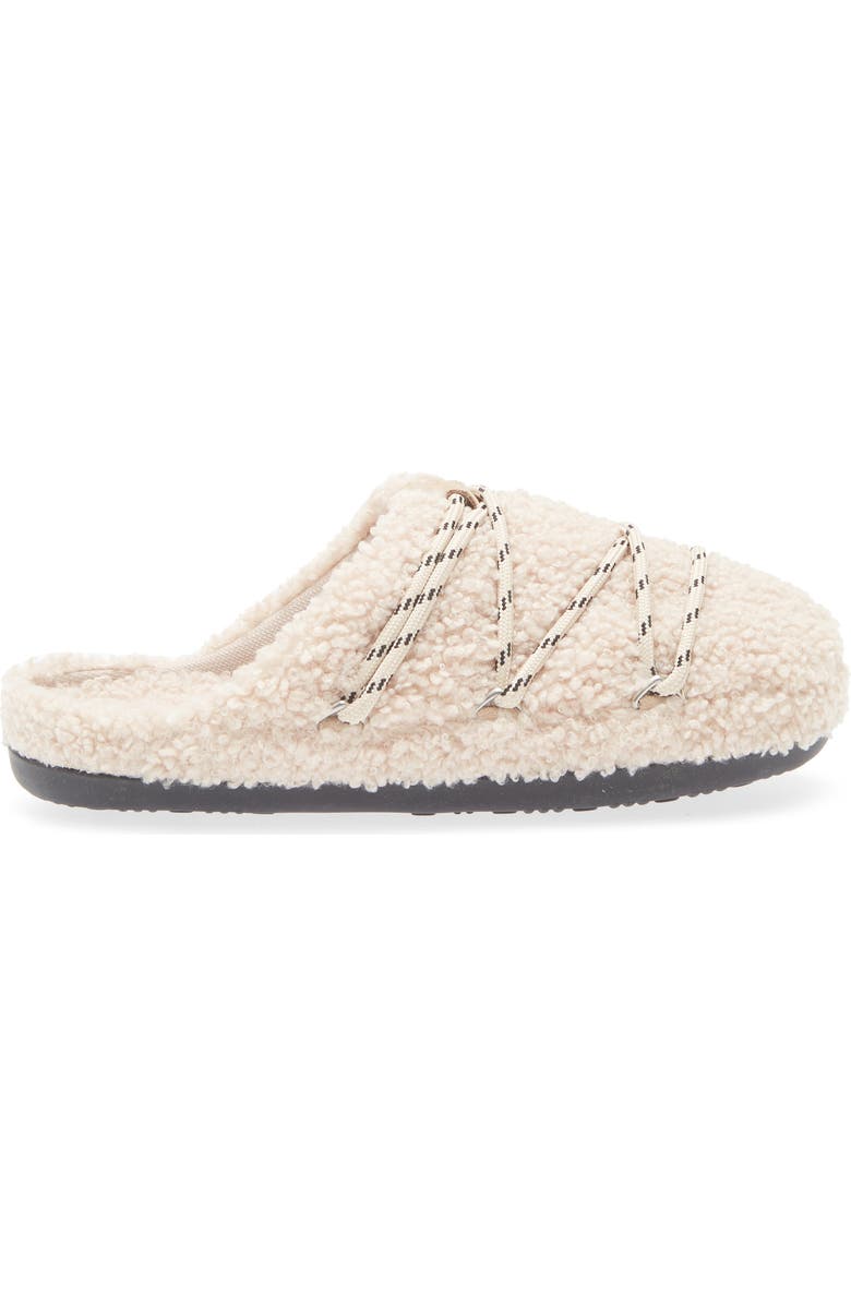 Moon Boot<sup>®</sup> Teddy Water Repellent Scuff Slipper, Alternate, color, Sand