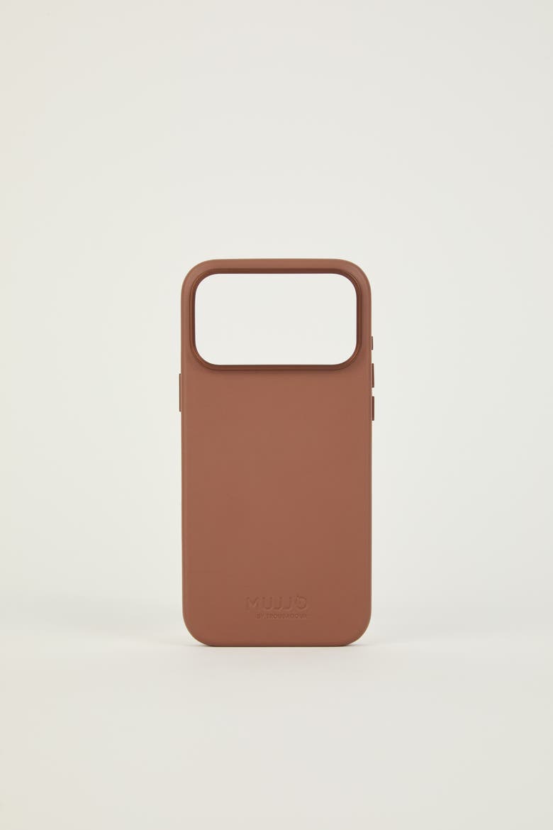 iPhone 18 Pro Max Leather Case, Main, color, Tan