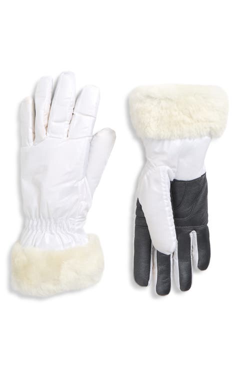 Fontanne Smart Genuine Shearling Trim Gloves