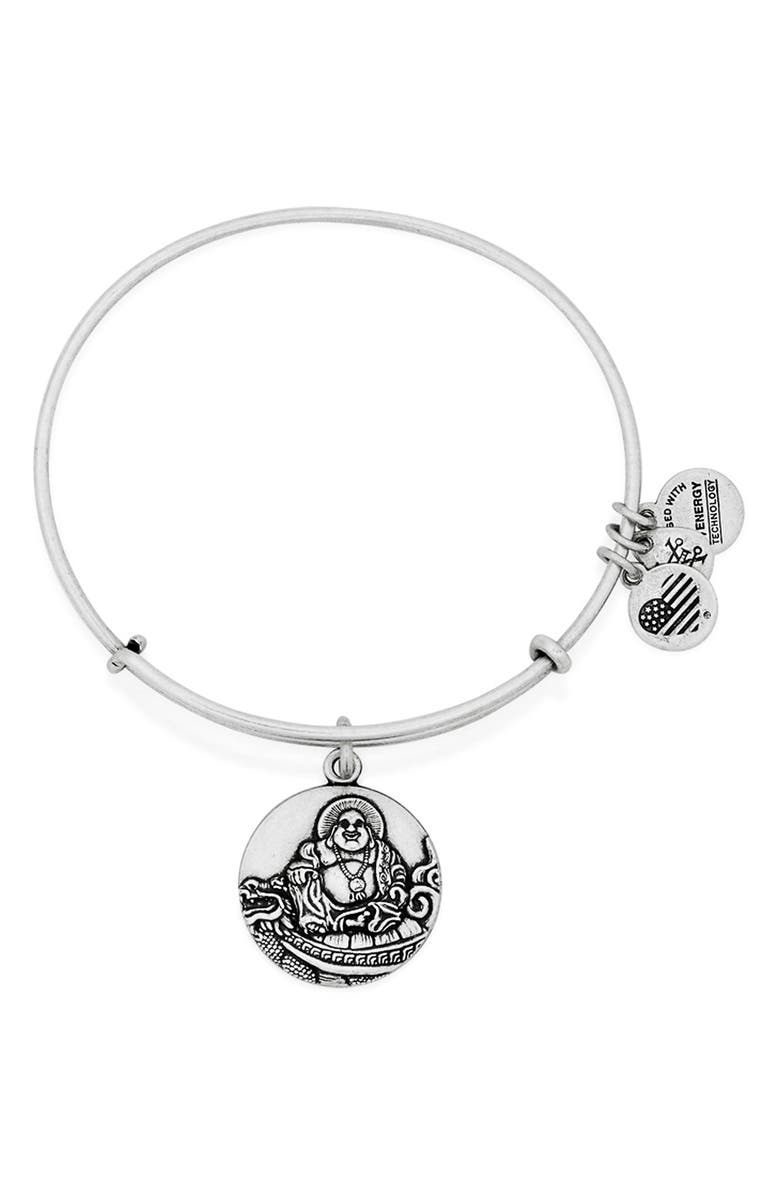 Alex and Ani 'Laughing Buddha' Bangle Bracelet, Main, color,