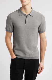 Robert Barakett Barley Short Sleeve Cotton Polo Sweater