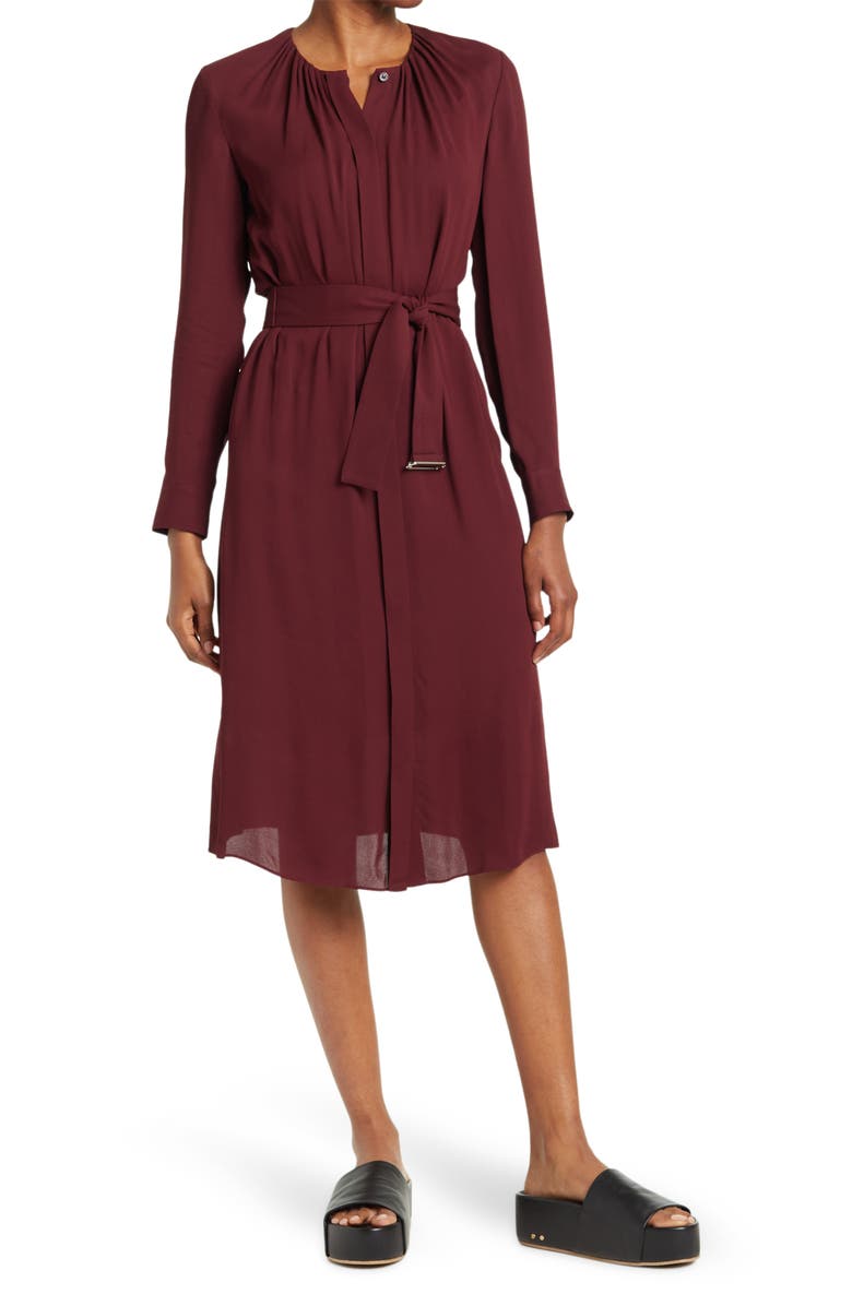 BOSS Dibanora Dress, Main, color, Dark Red