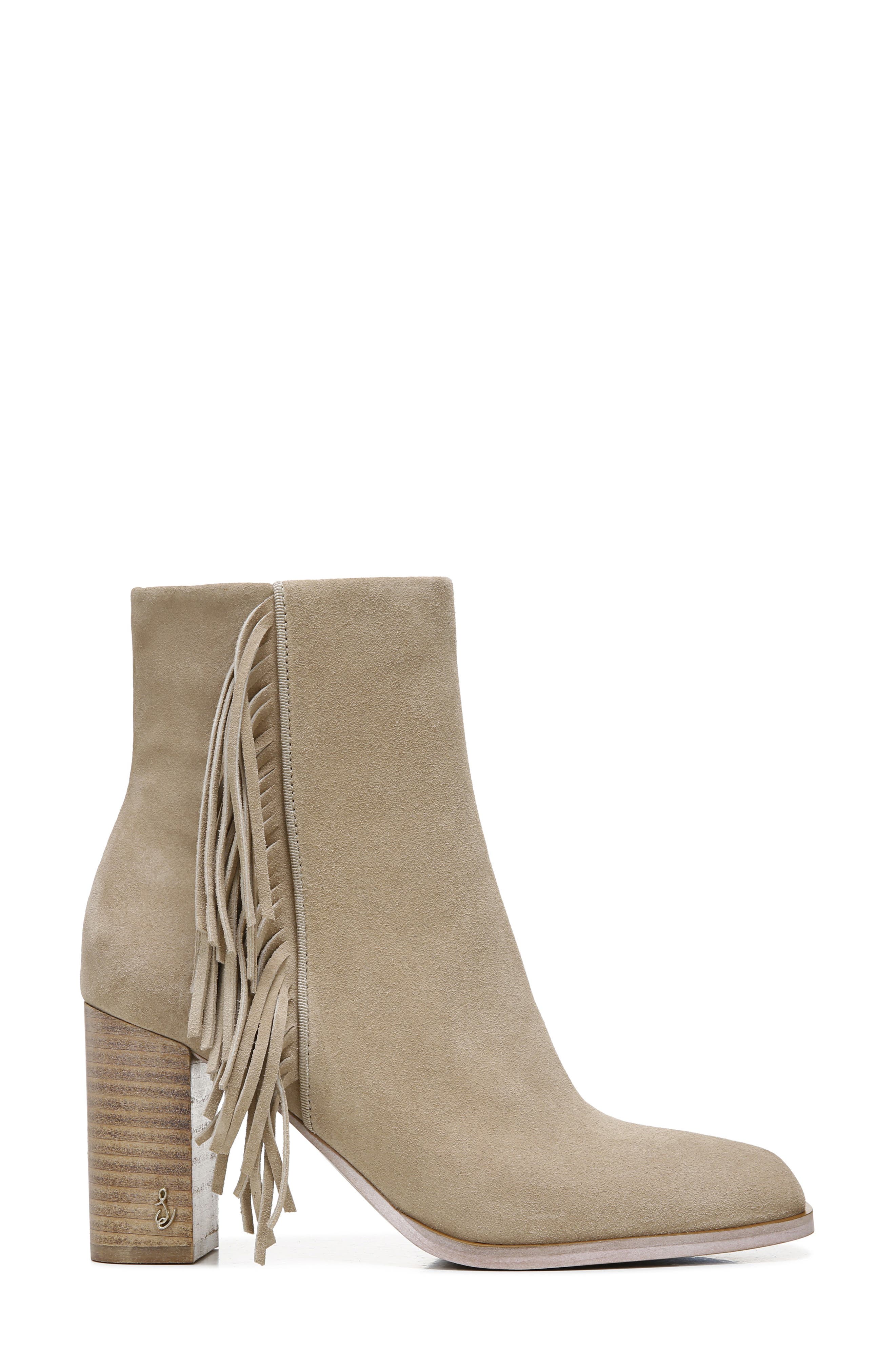 Ona Fringe Bootie, Alternate, color, SESAME