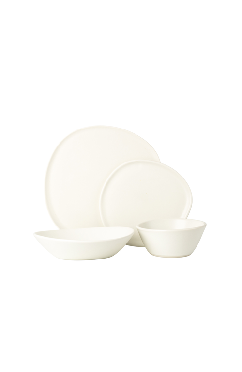 Haand Ripple Dinner Setting Set In White