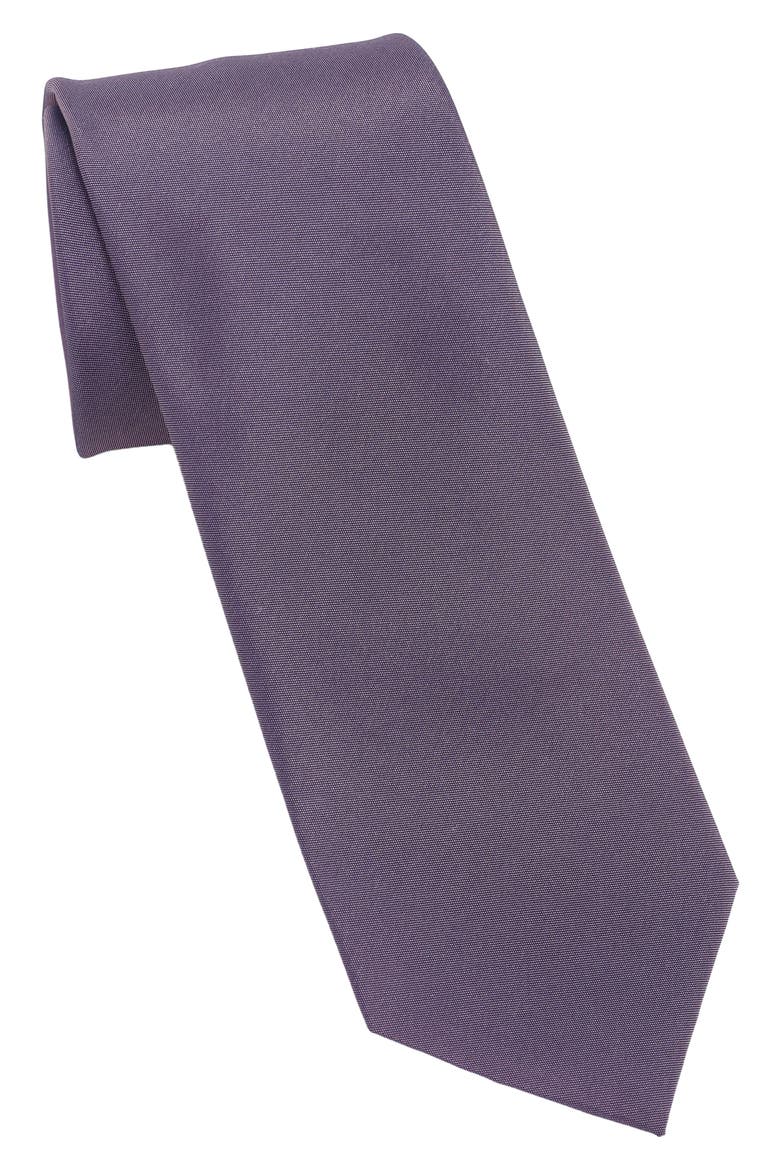 Iridescent Solid Tie, Main, color, NAVY/ PINK