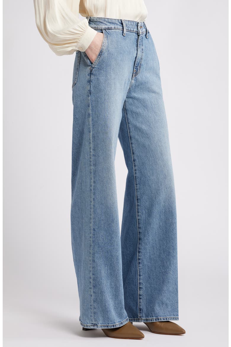 High Waist Wide Leg Jeans, Alternate, color, LIGHT BLUE WASH