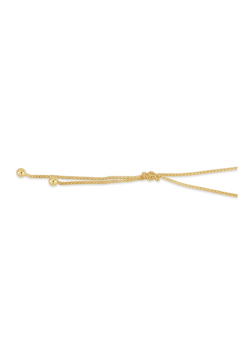 14k Gold Lariat Chain Necklace, Alternate, color, 14KY