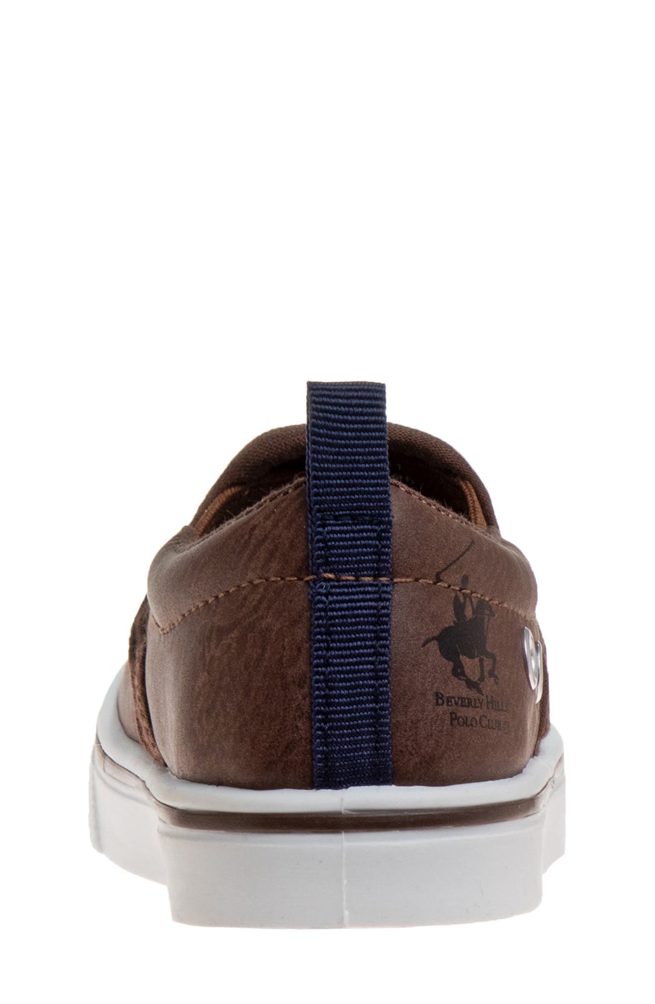 Kids' Perforated Sneaker, Alternate, color, BROWN