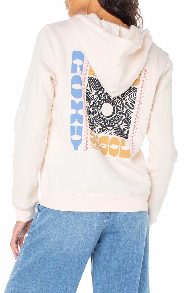 Roxy Evening Hike Fleece Zip Hoodie, Alternate, color, Pink Champ