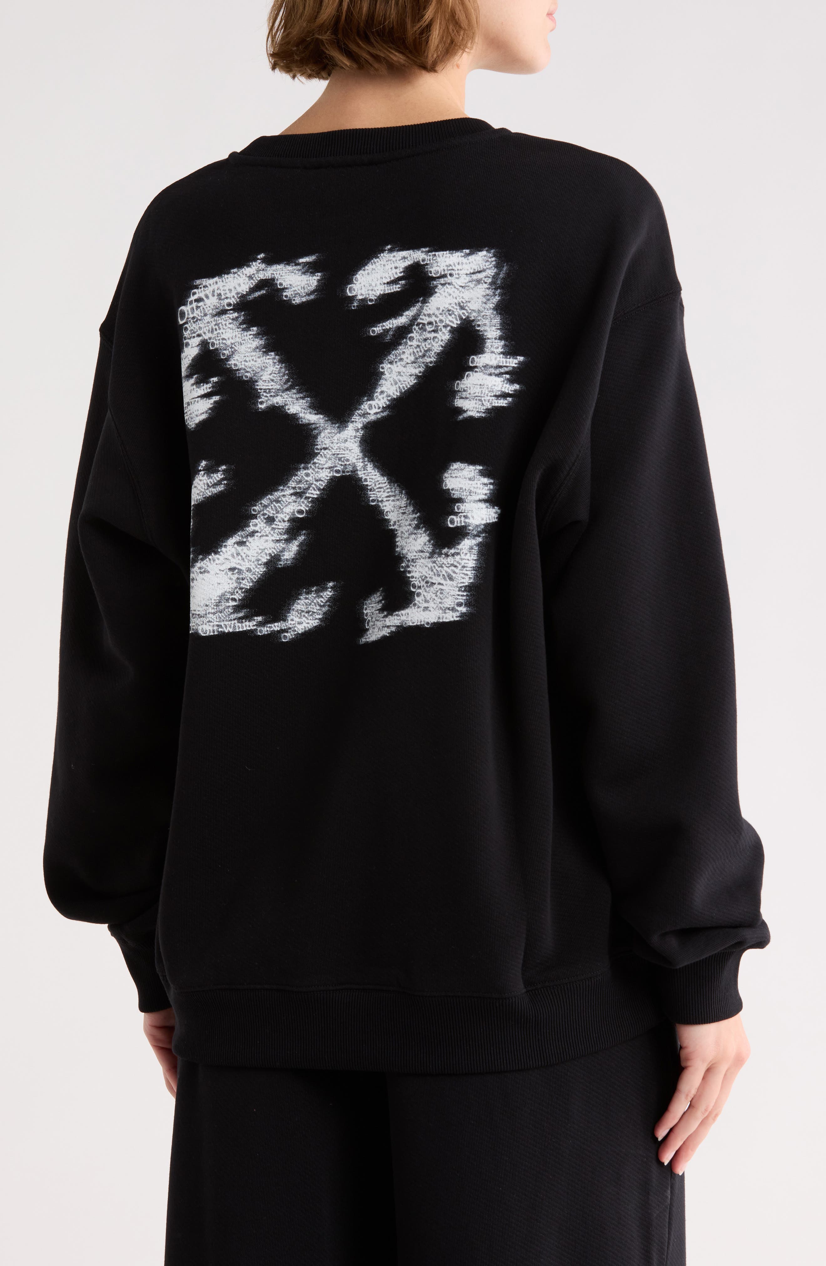 BRIEFING 新品　WS WARM LOGO LINE CREWNECK M Embroidered Crewneck Sweatshirt (Women) | Nordstromrack