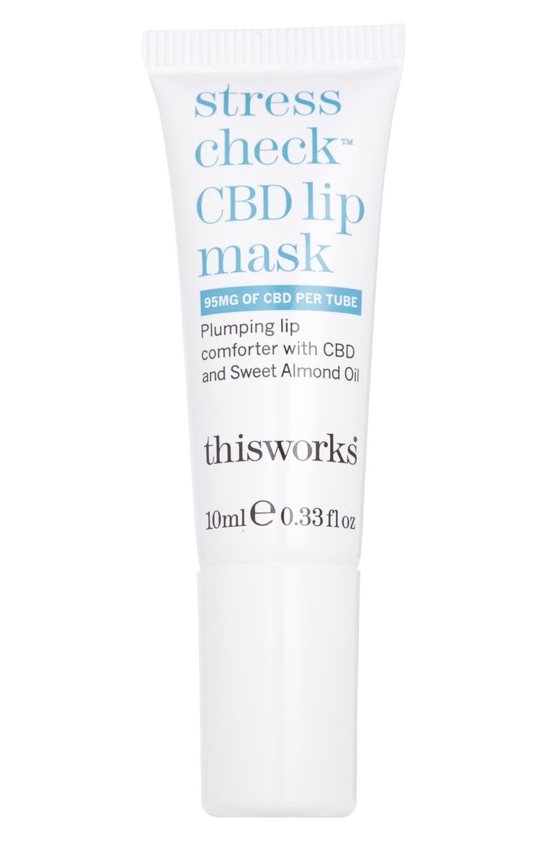 thisworks<sup>®</sup> Stress Check<sup>™</sup> CBD Lip Mask Plumping Lip Balm, Main, color,