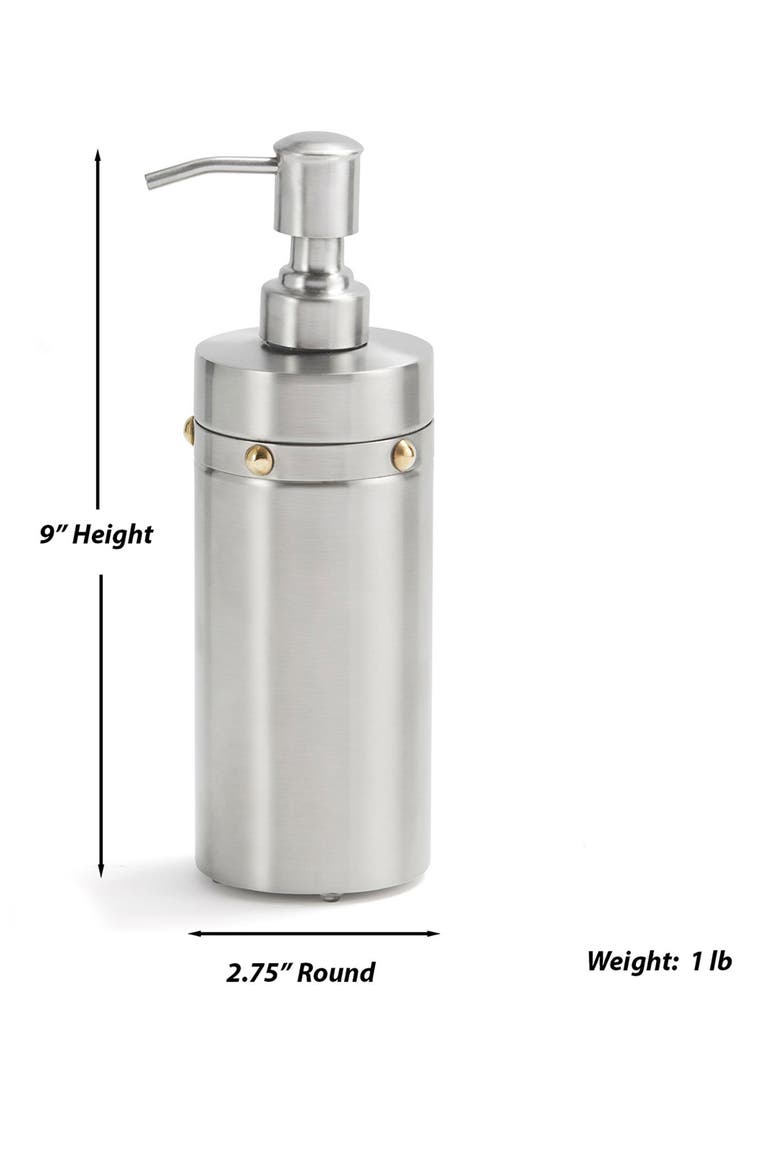 Rivets Lotion Pump, Alternate, color, SILVER