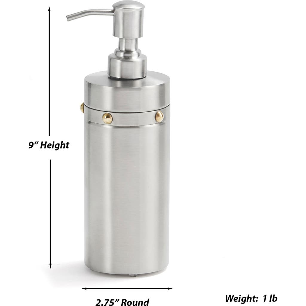 Roselli Trading Company Rivets Lotion Pump In Silver