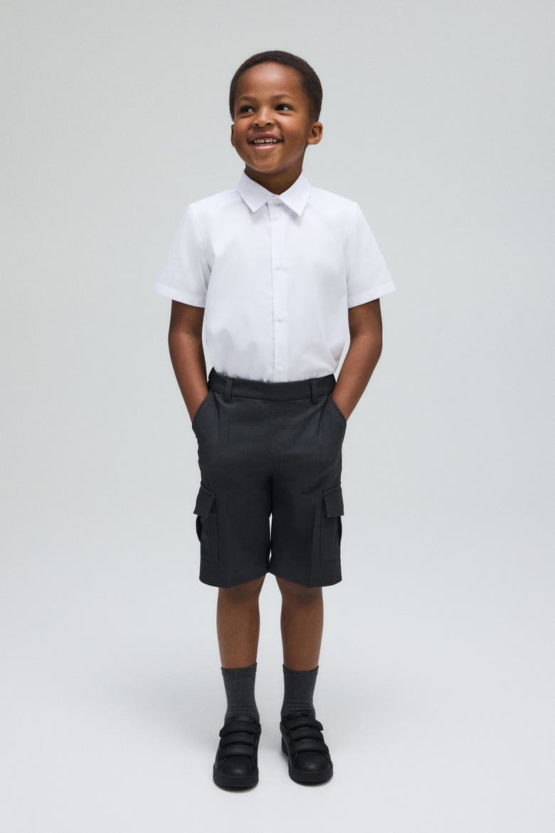 2-pack Easy-iron School Shirts, Alternate, color, White