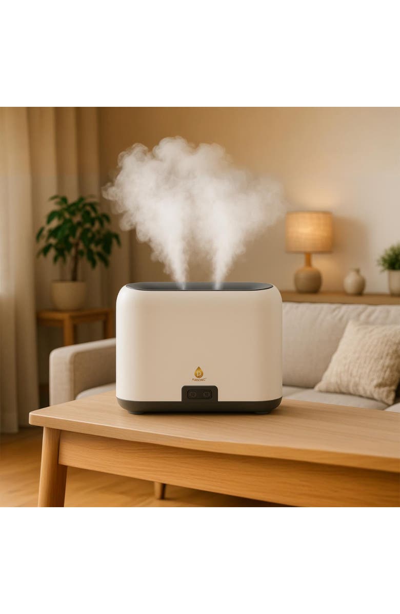 PURSONIC Essential Oil FlameGlow Aromatherapy Diffuser, Alternate, color, White