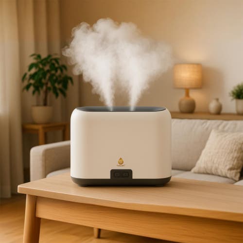 Pursonic 2-in-1 Ambient Flame Lantern Speaker & Flameglow Aromatherapy Diffuser In Multicolor