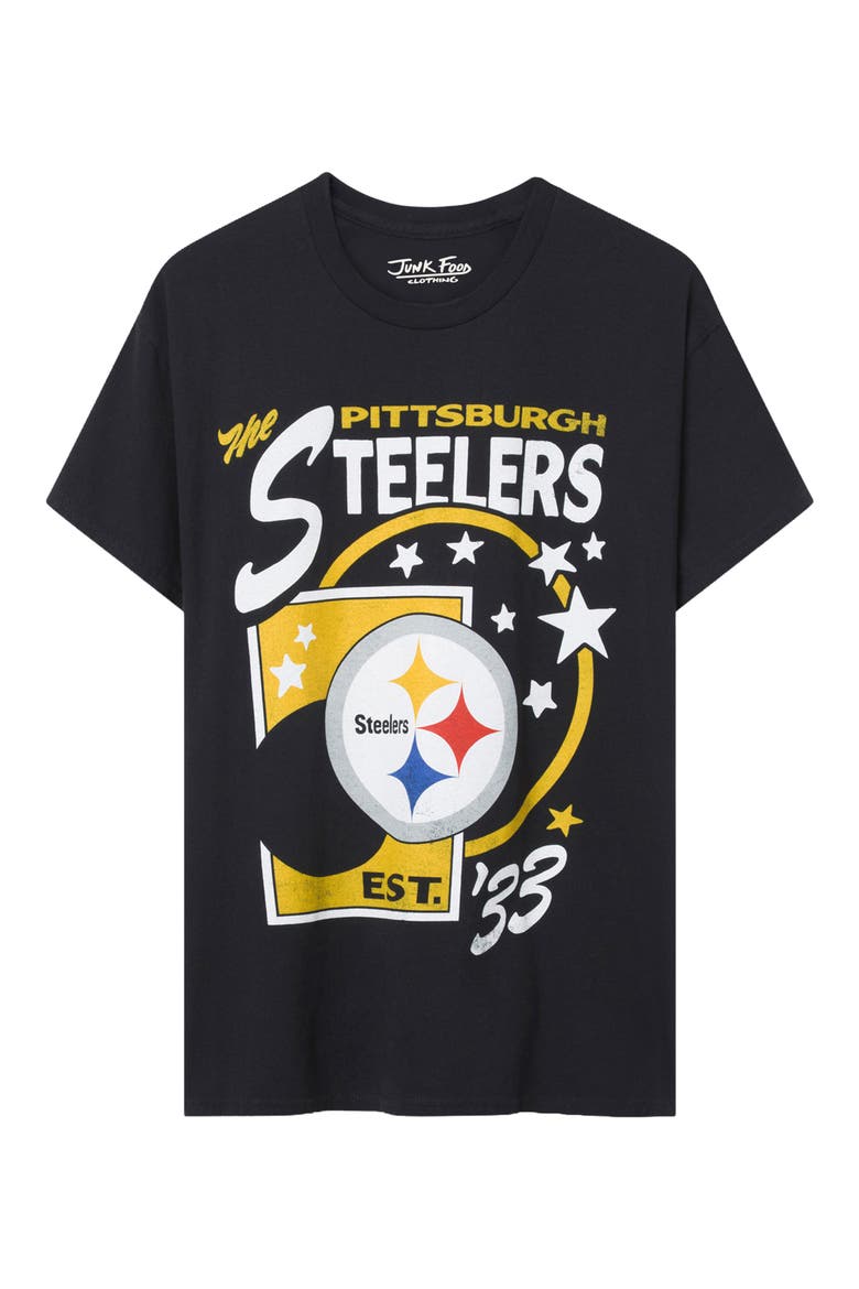 Pittsburgh Steelers Star Power Cotton Graphic T-Shirt, Main, color, BLACK