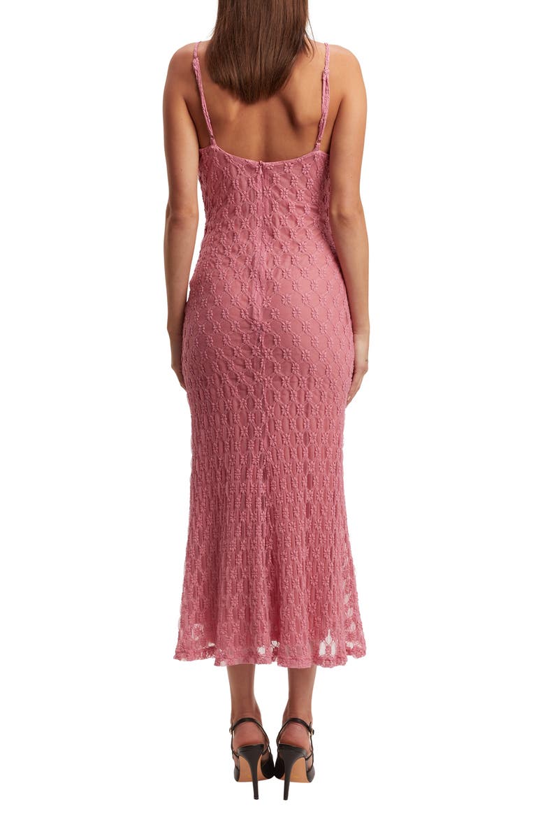 Adoni Floral Embroidered Mesh Slipdress, Alternate, color, LILI PINK